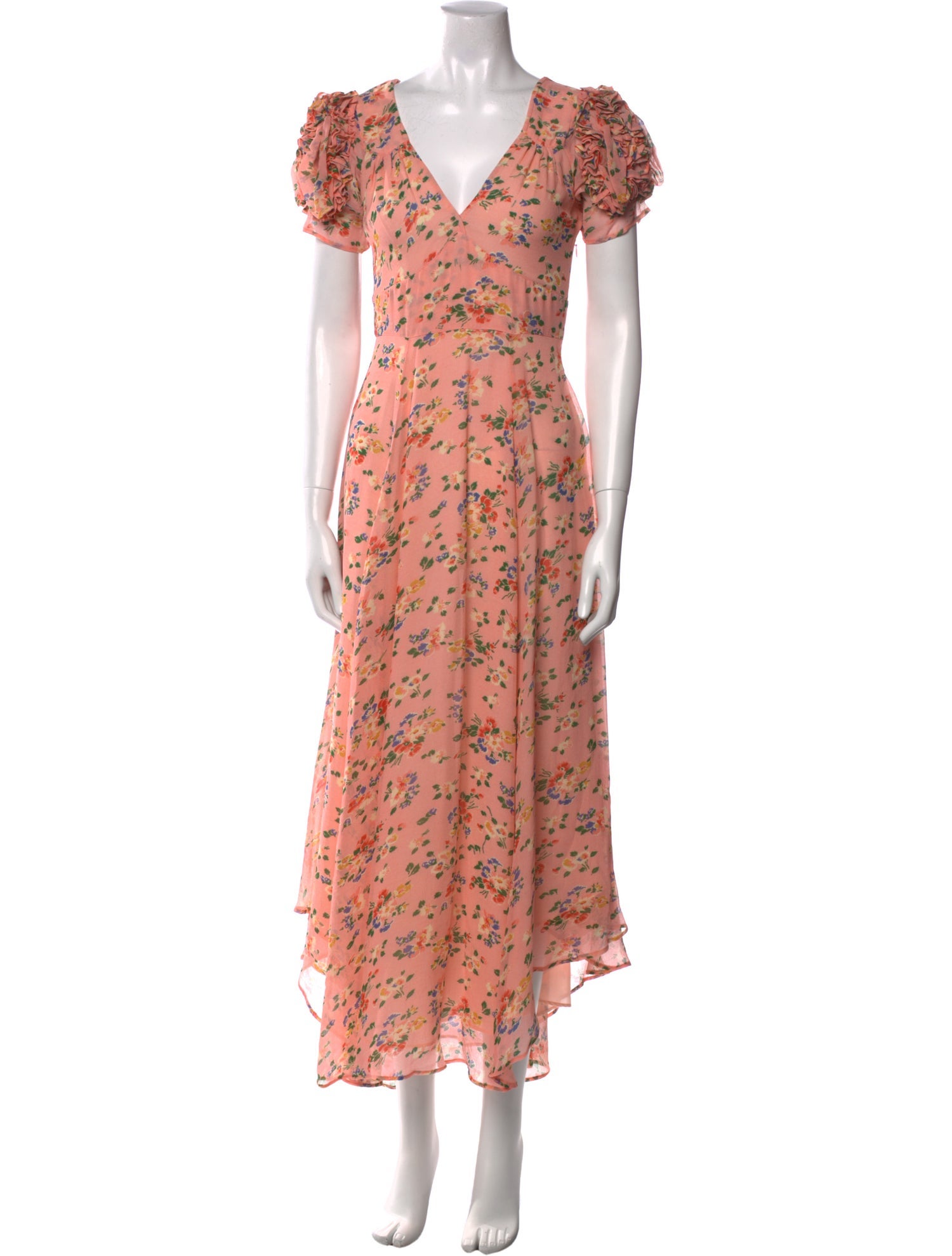 LoveShackFancy Silk Long Dress