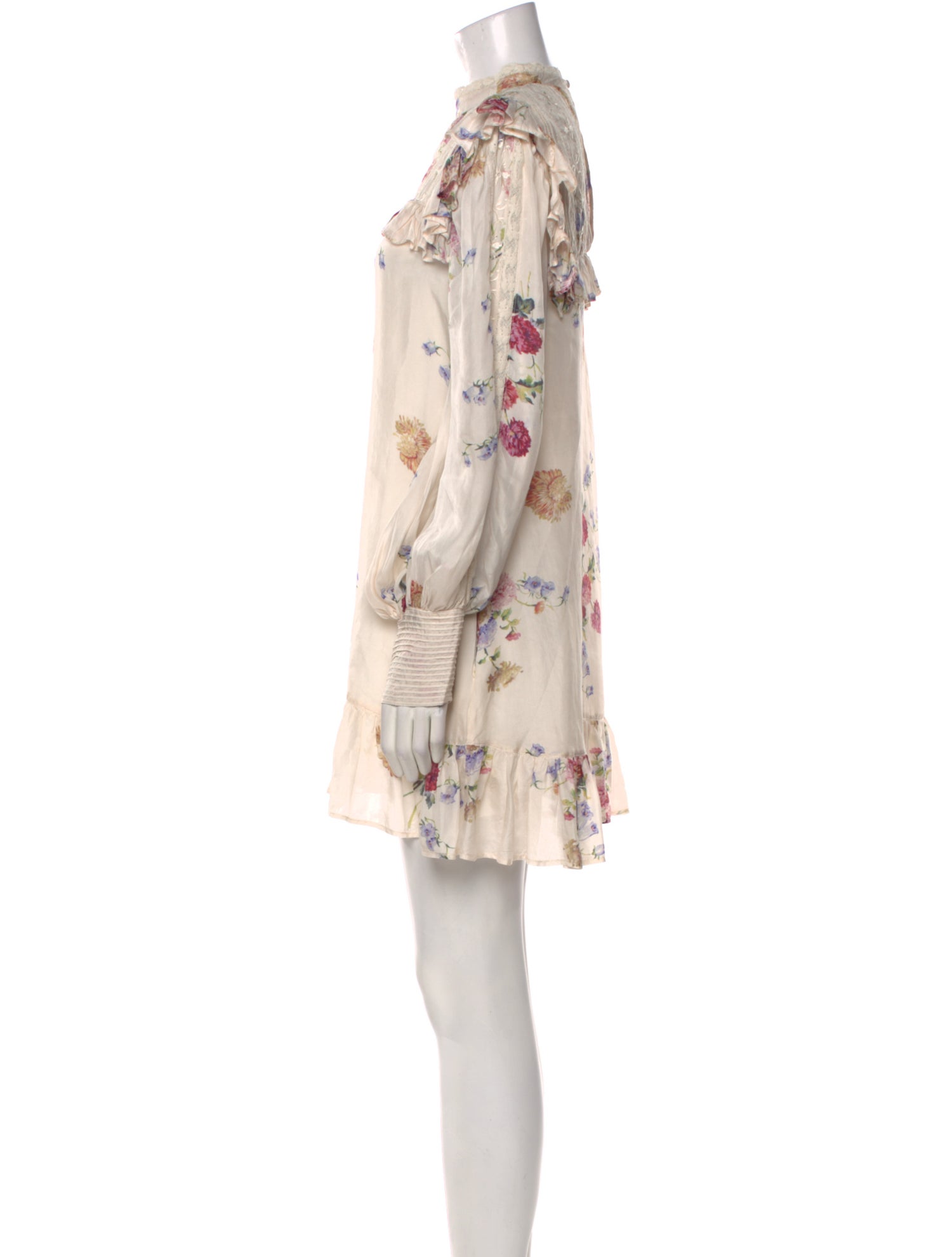 LoveShackFancy Silk Mini Dress