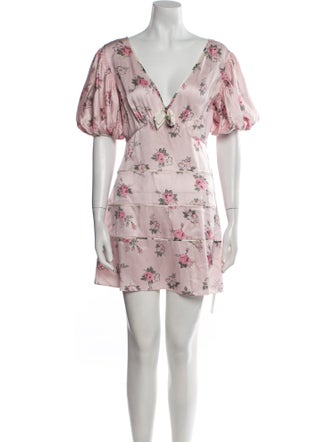 LoveShackFancy Silk Mini Dress