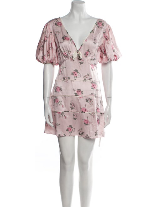 LoveShackFancy Silk Mini Dress