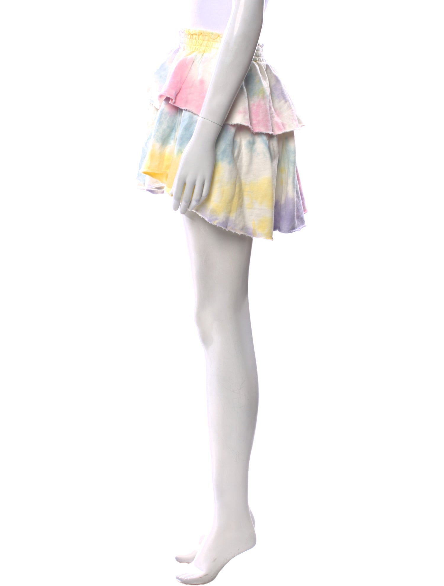 LoveShackFancy Tie-Dye Print Mini Skirt