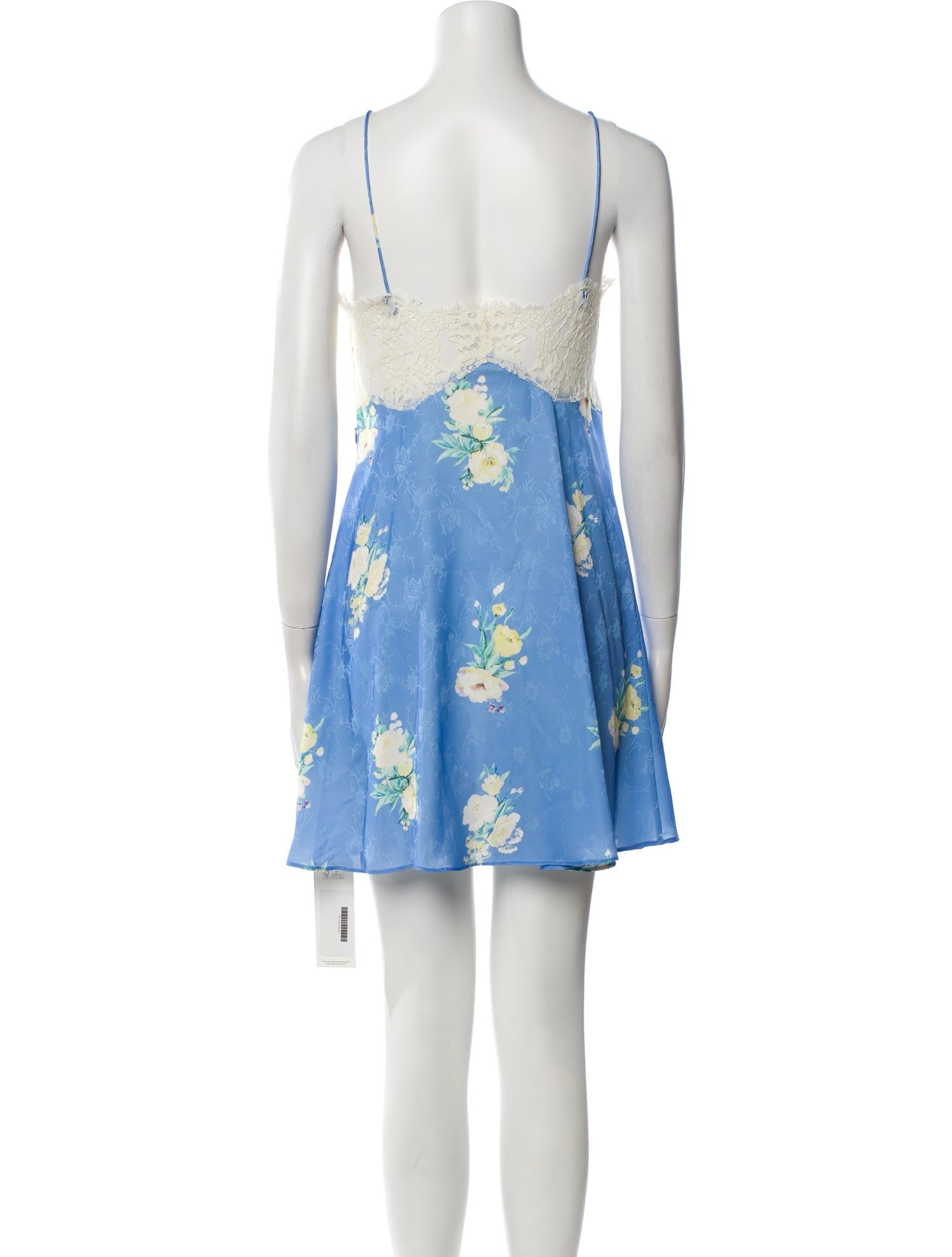 LoveShackFancy Floral Print Mini Dress