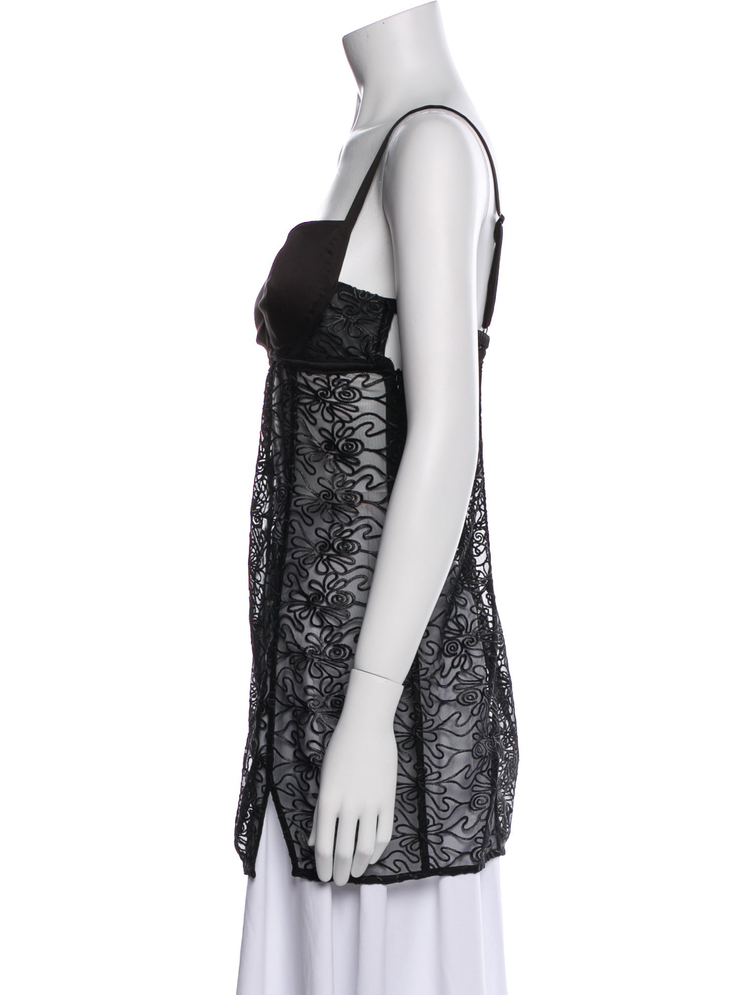 LoveShackFancy Lace Pattern V-Neck Tunic