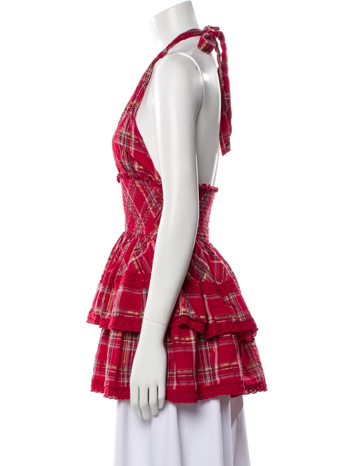 LoveShackFancy Printed V-Neck Tunic