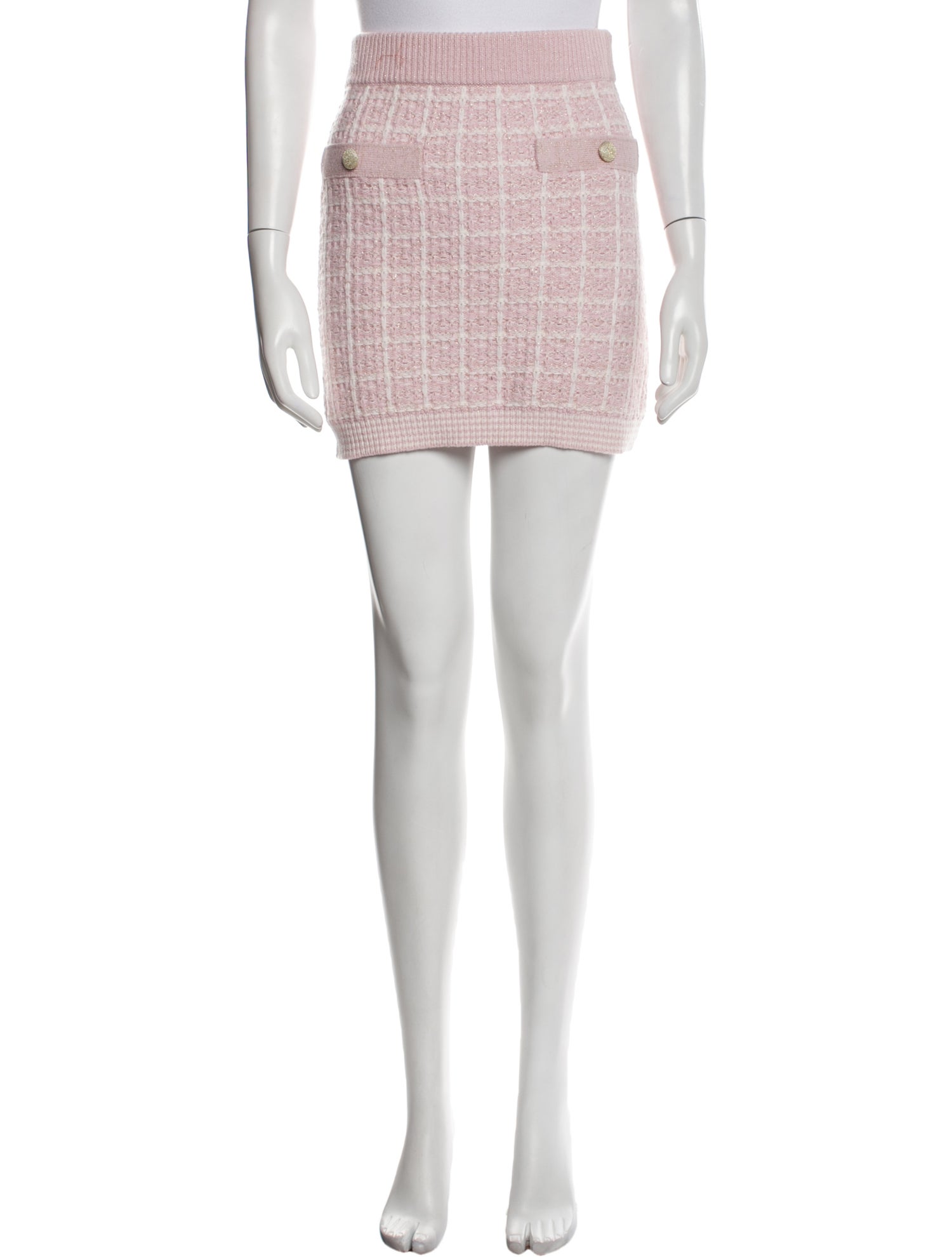 LoveShackFancy Plaid Print Mini Skirt