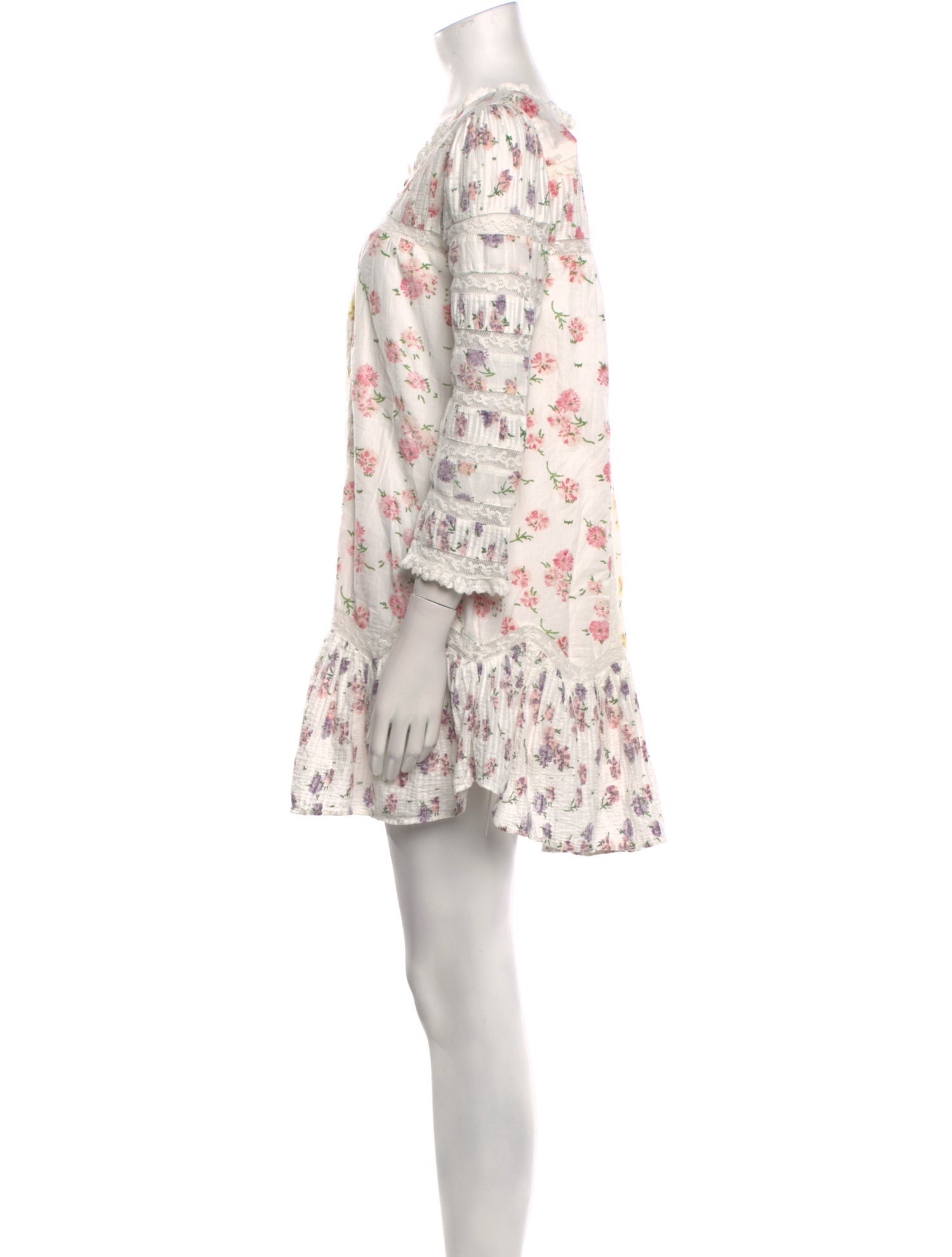 LoveShackFancy Floral Print Mini Dress w/ Tags