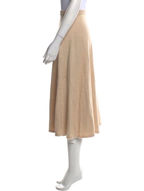 LoveShackFancy Cashmere Midi Length Skirt