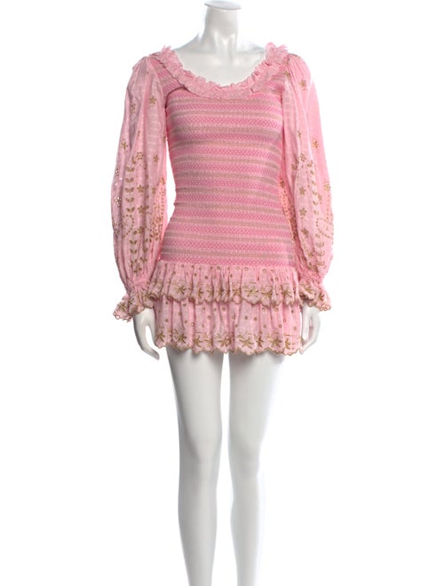 LoveShackFancy Printed Mini Dress