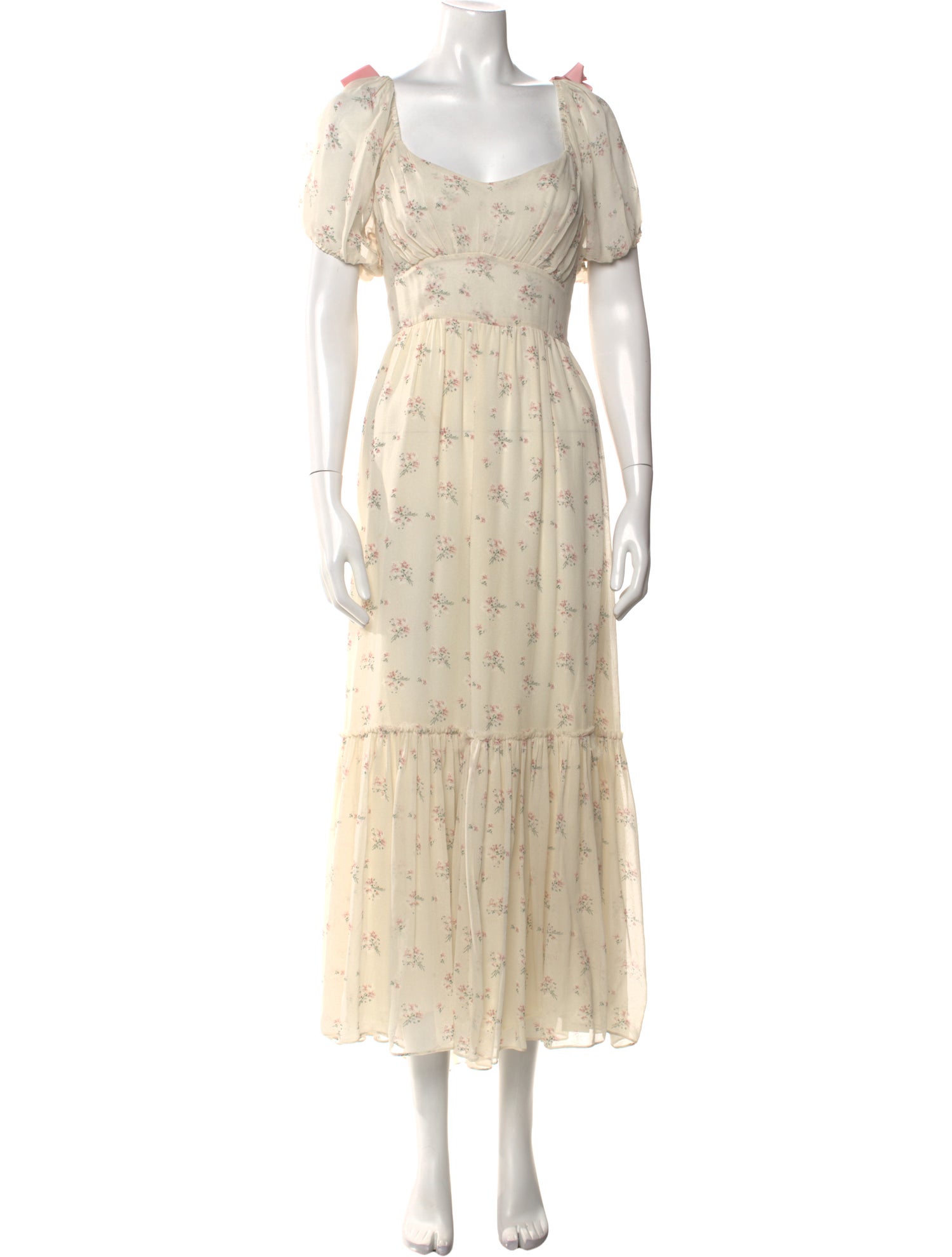 LoveShackFancy Silk Long Dress