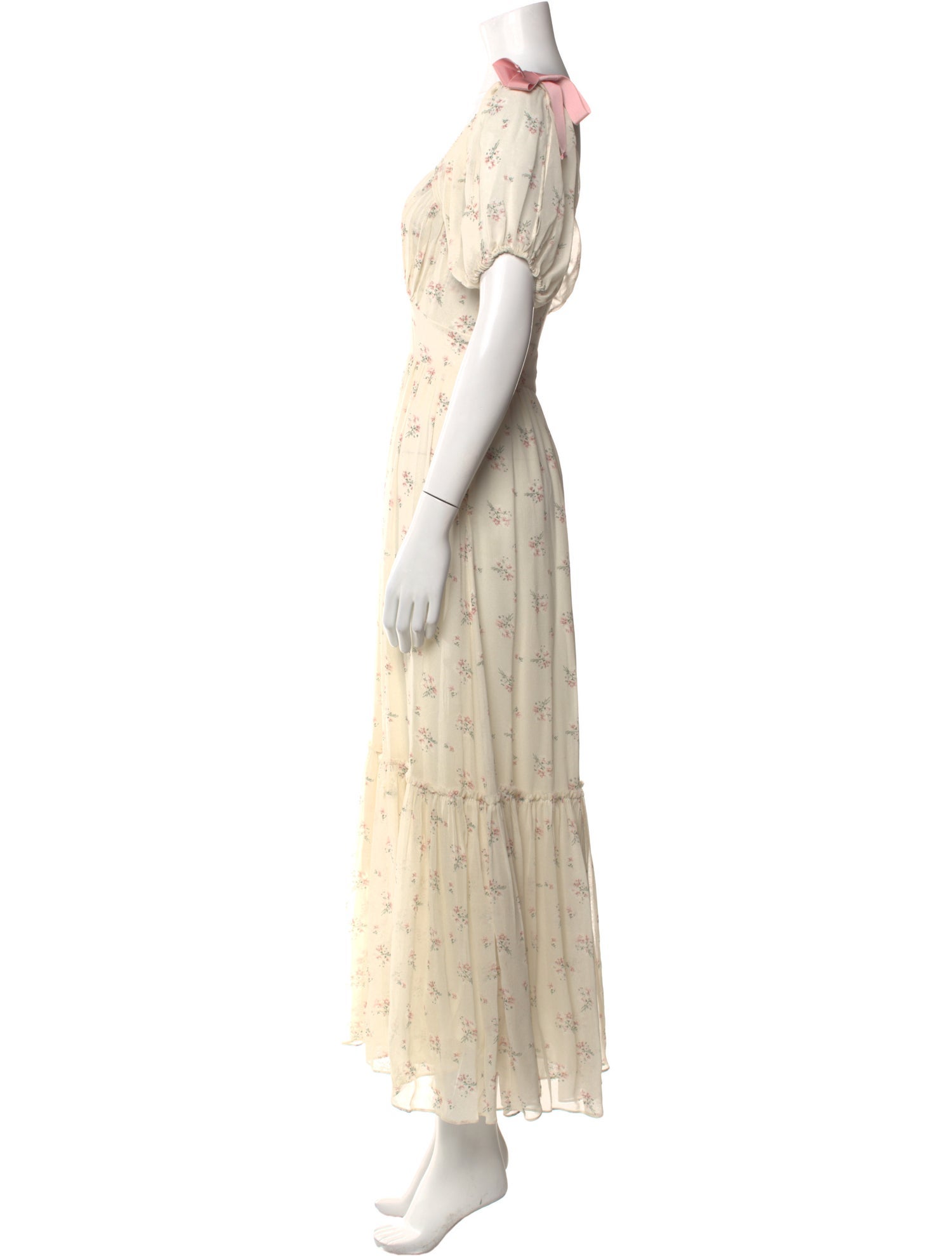 LoveShackFancy Silk Long Dress