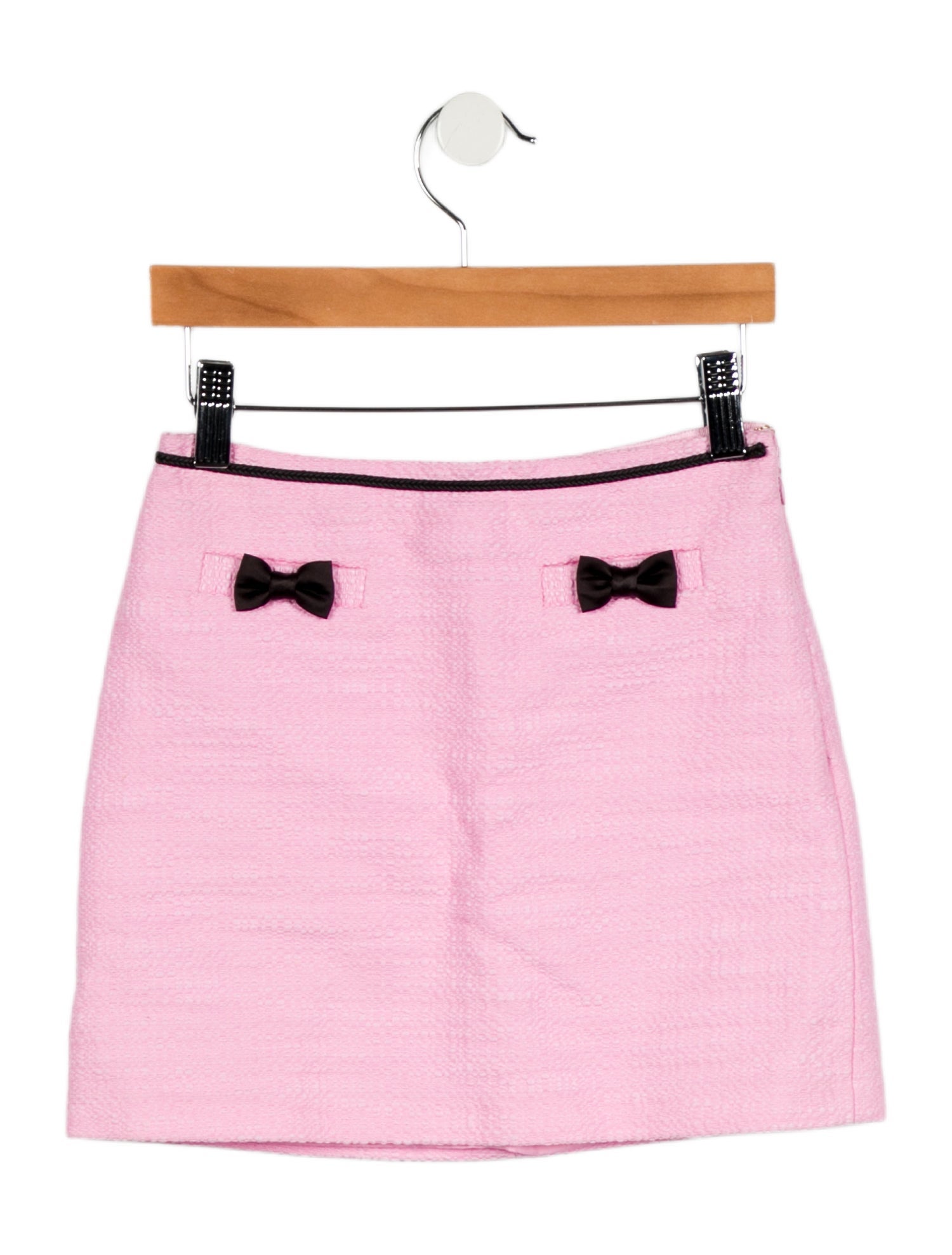 LoveShackFancy Girls' Bow Accent Skirt