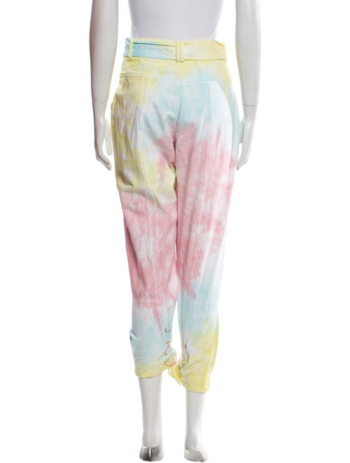 LoveShackFancy Tie-Dye Print Straight Leg Pants