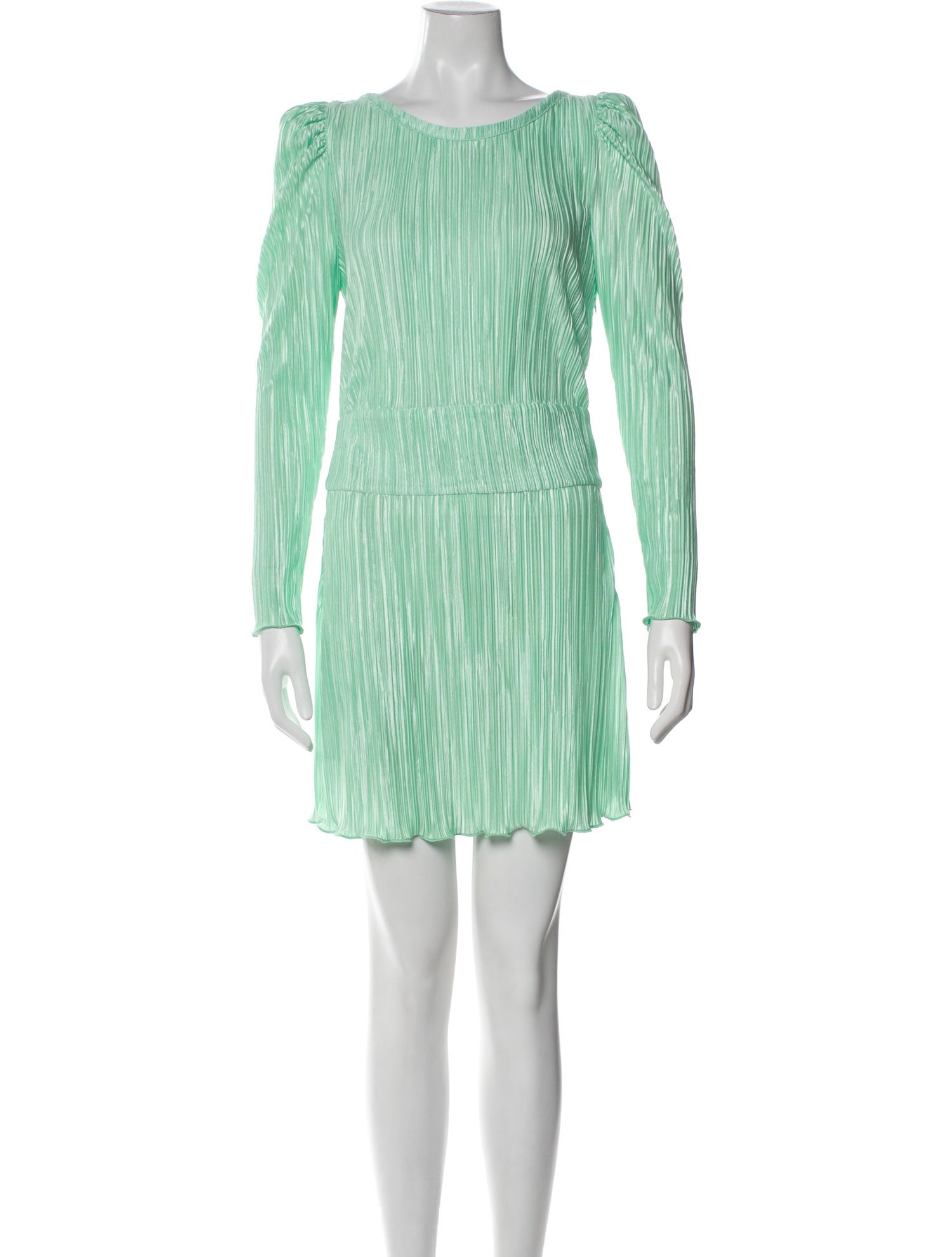 LoveShackFancy Bateau Neckline Mini Dress