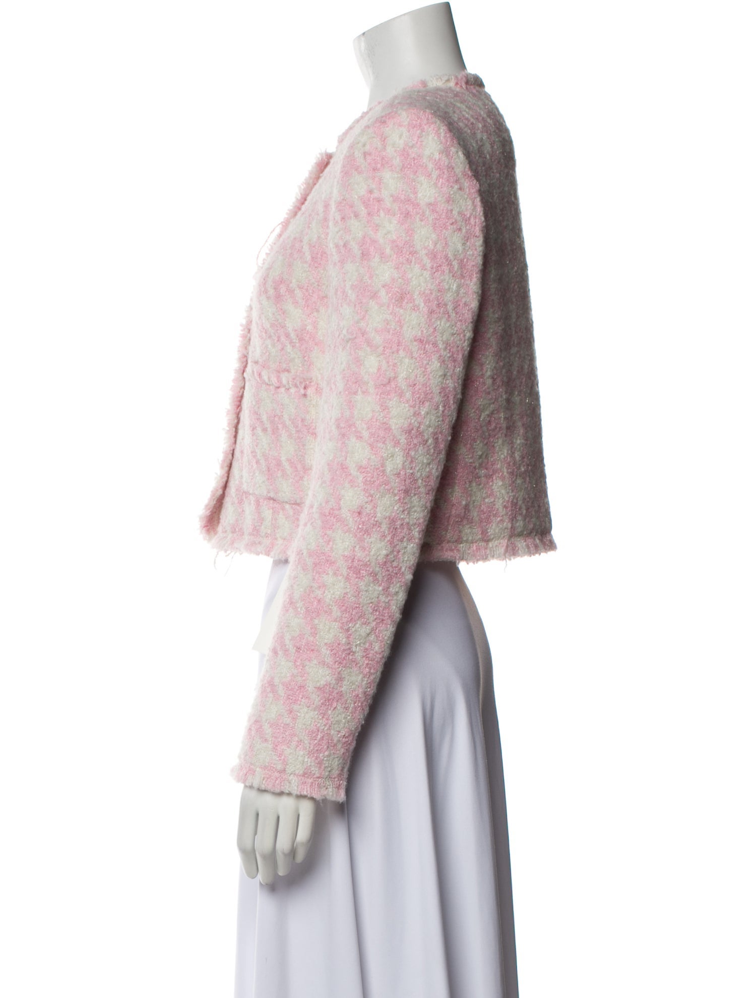 LoveShackFancy Tweed Pattern Jacket