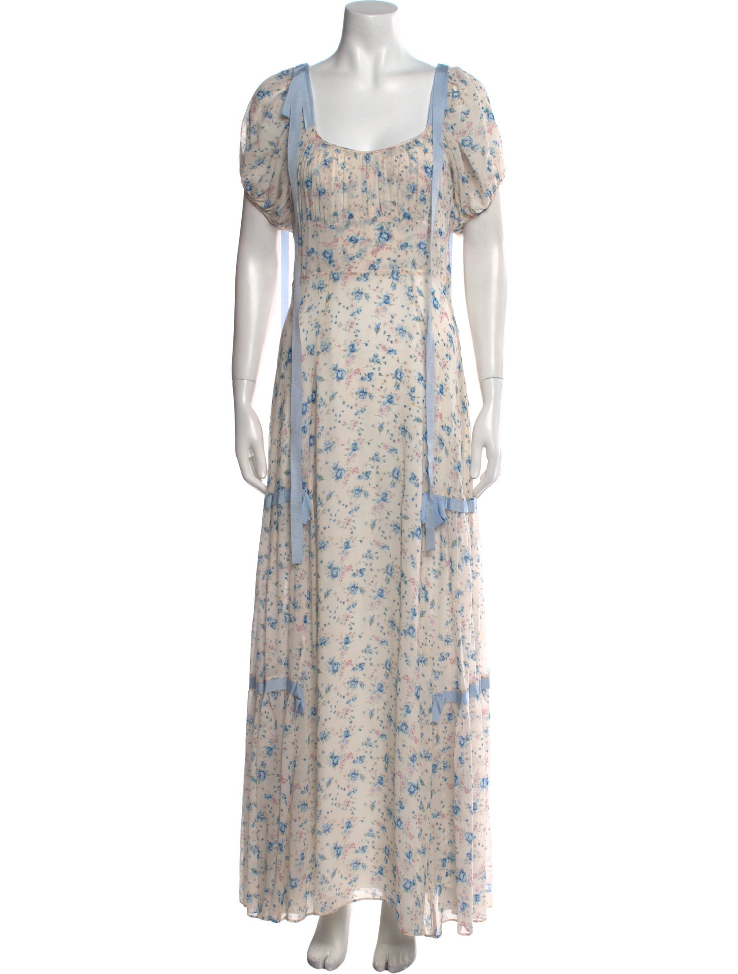 LoveShackFancy Silk Long Dress