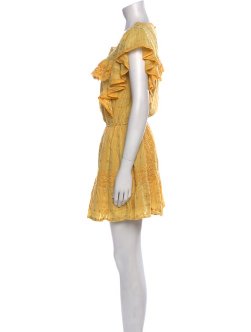 LoveShackFancy Scoop Neck Mini Dress