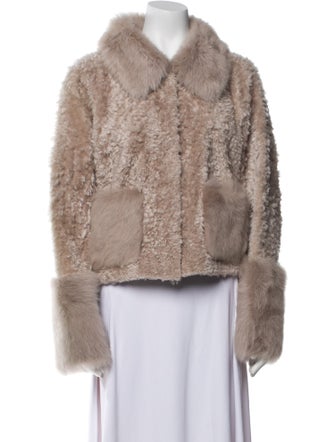 LoveShackFancy Shearling Fur Jacket