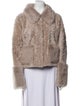 LoveShackFancy Shearling Fur Jacket