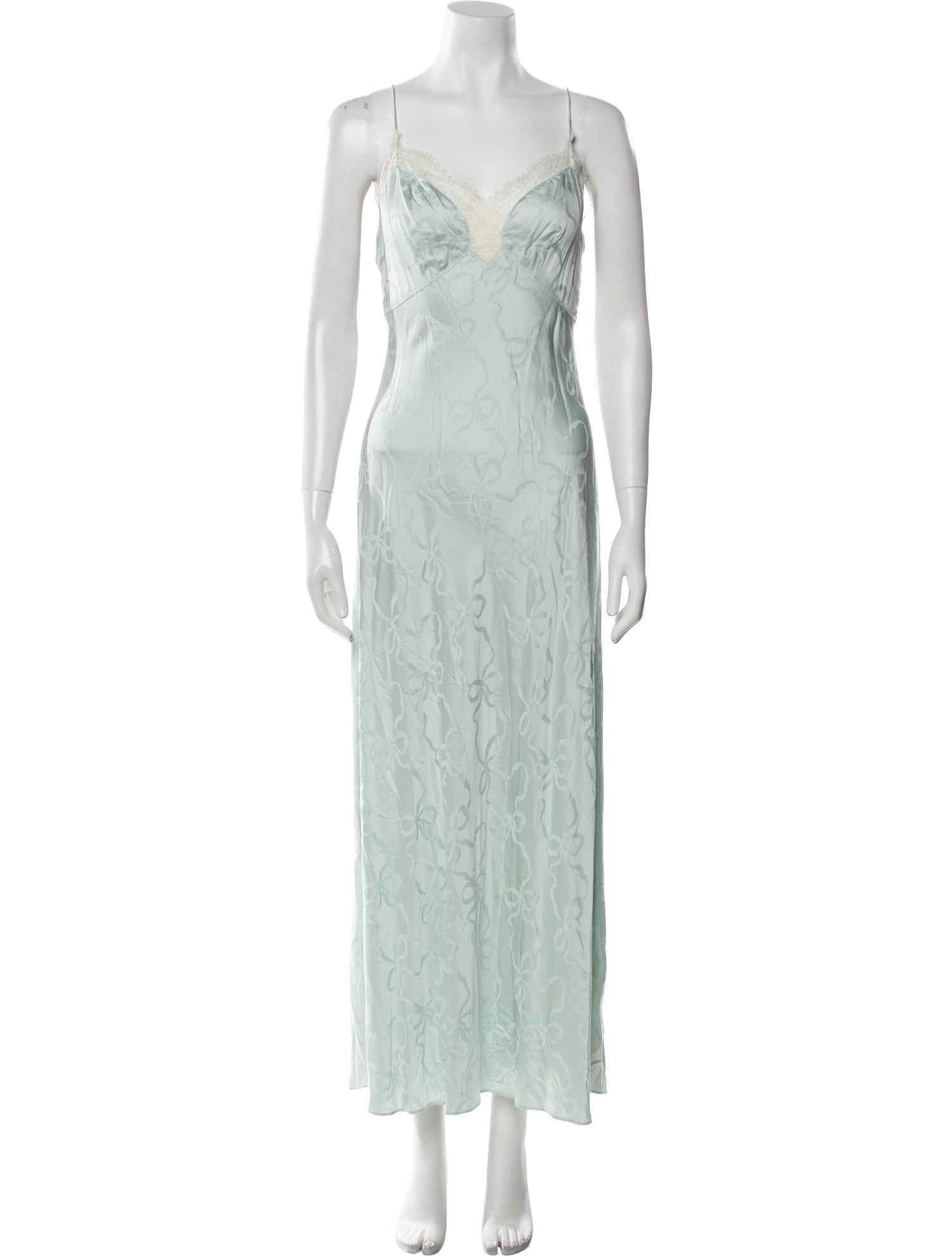 LoveShackFancy Lace Trim Embellishment Nightgown