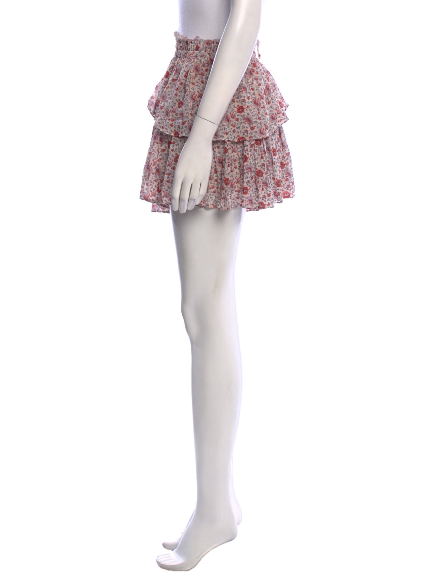 LoveShackFancy Silk Mini Skirt