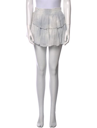 LoveShackFancy Tie-Dye Print Mini Skirt