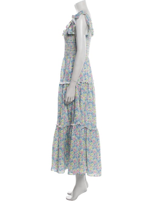 LoveShackFancy Floral Print Long Dress