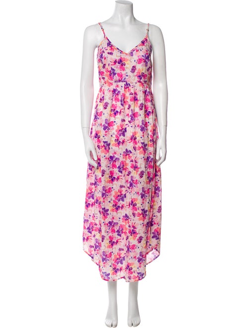 LoveShackFancy Floral Print Long Dress