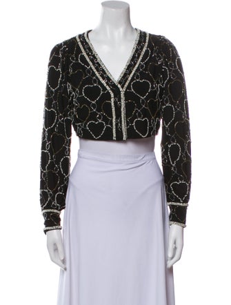 LoveShackFancy Printed Evening Jacket