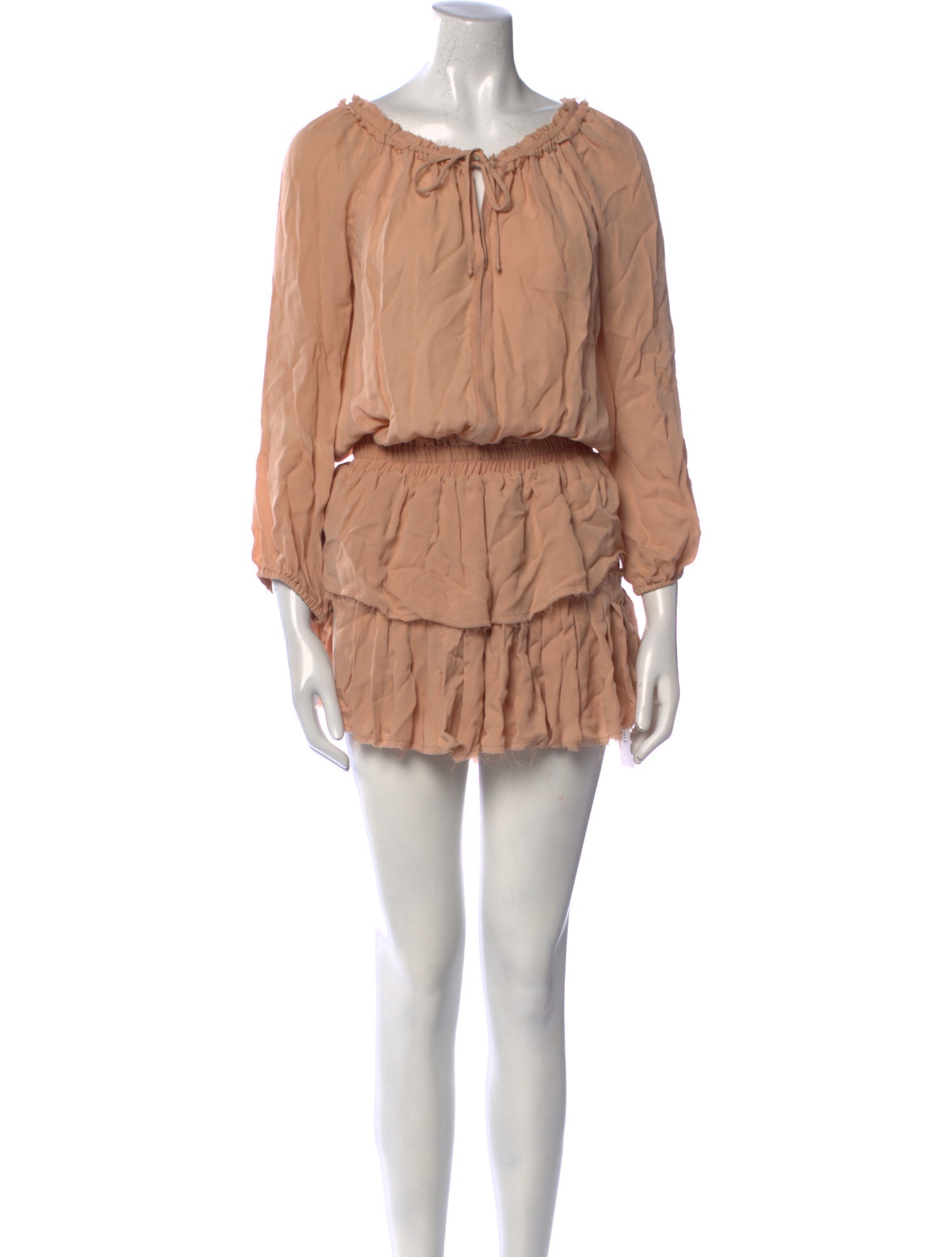 LoveShackFancy Silk Mini Dress