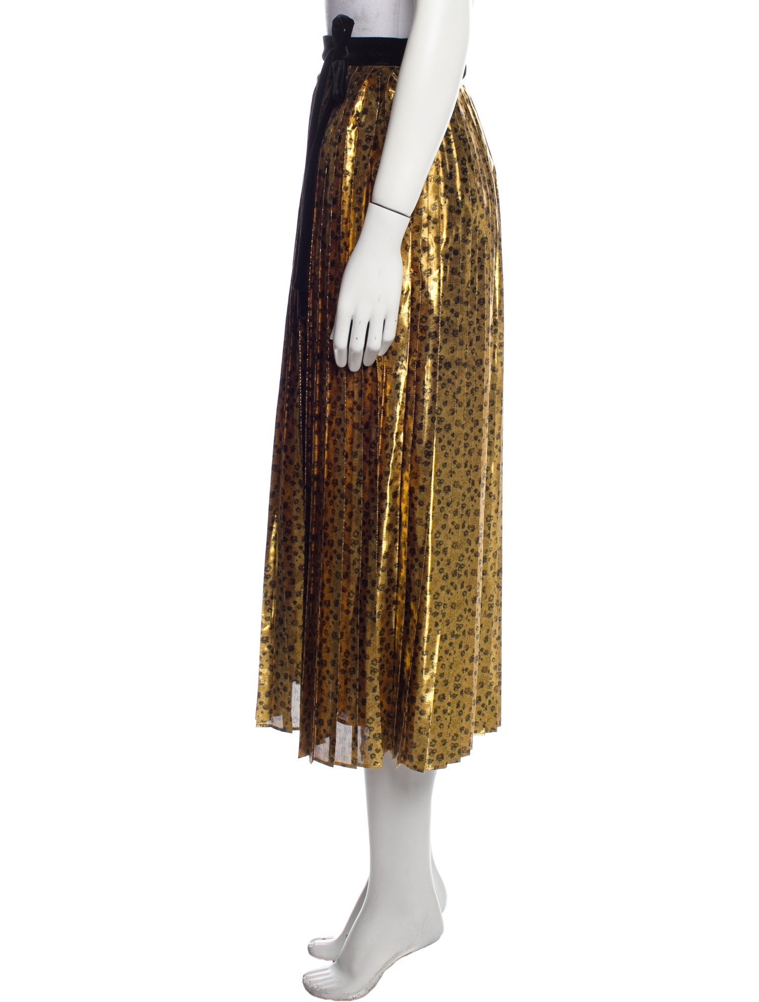 LoveShackFancy Printed Midi Length Skirt