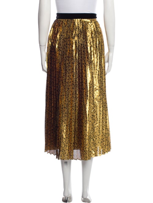 LoveShackFancy Printed Midi Length Skirt