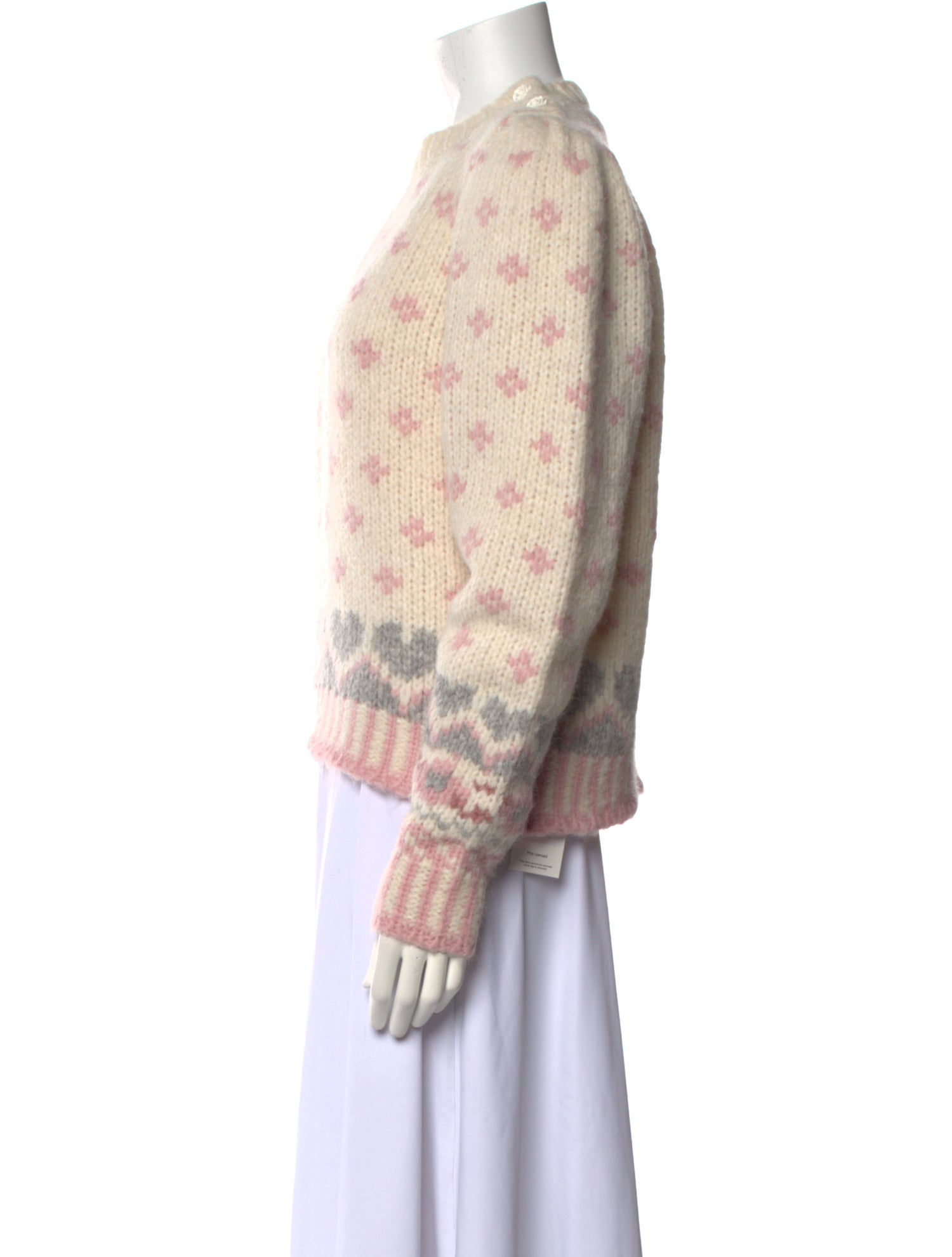 LoveShackFancy Alpaca Printed Sweater