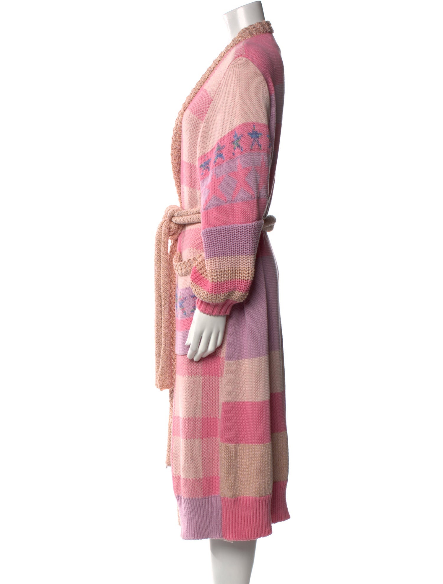 LoveShackFancy Striped V-Neck Sweater