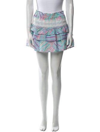 LoveShackFancy Printed Mini Skirt