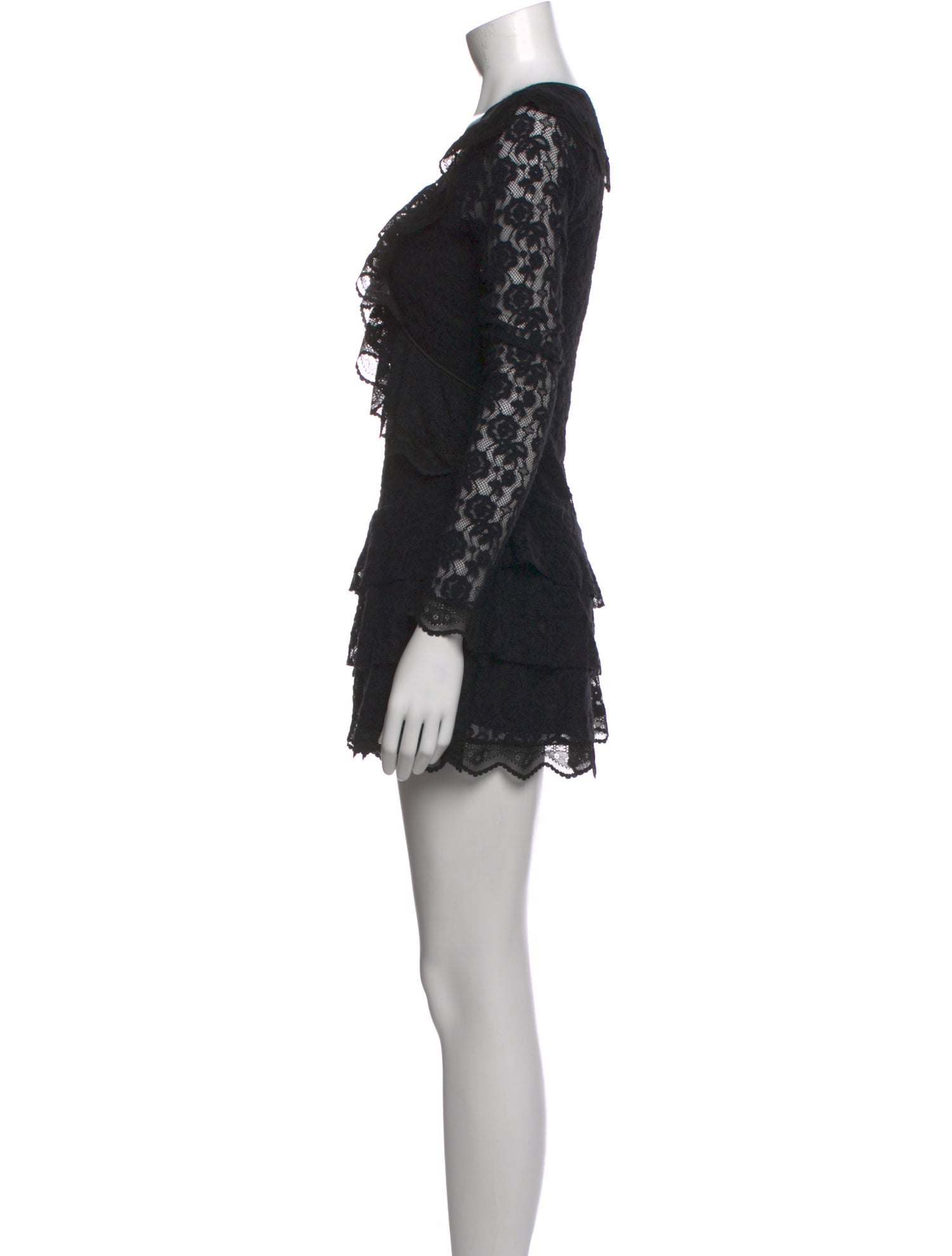 LoveShackFancy Lace Pattern Mini Dress