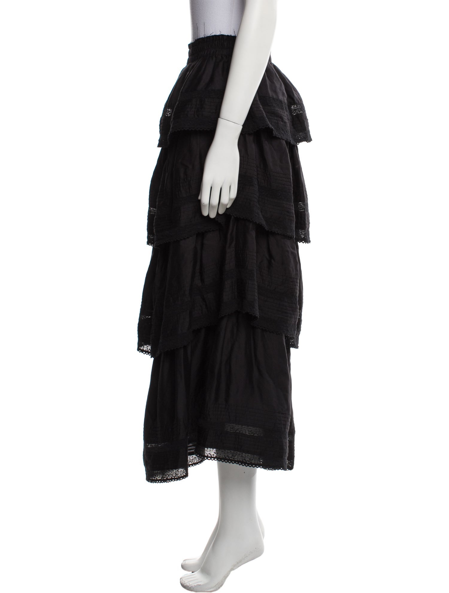 LoveShackFancy Midi Length Skirt