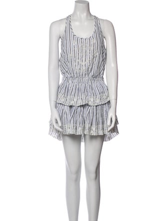 LoveShackFancy Striped Mini Dress