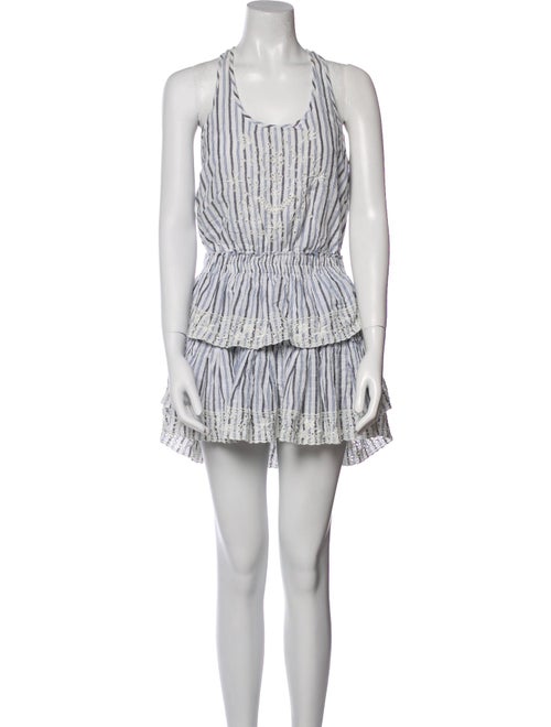 LoveShackFancy Striped Mini Dress
