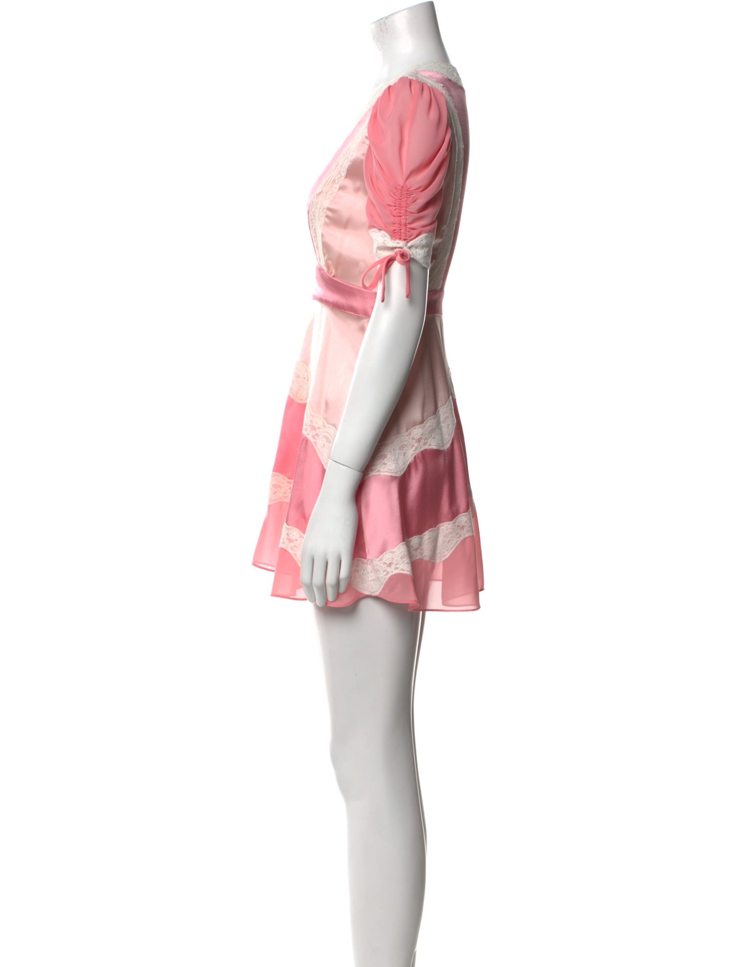 LoveShackFancy Lace Pattern Mini Dress