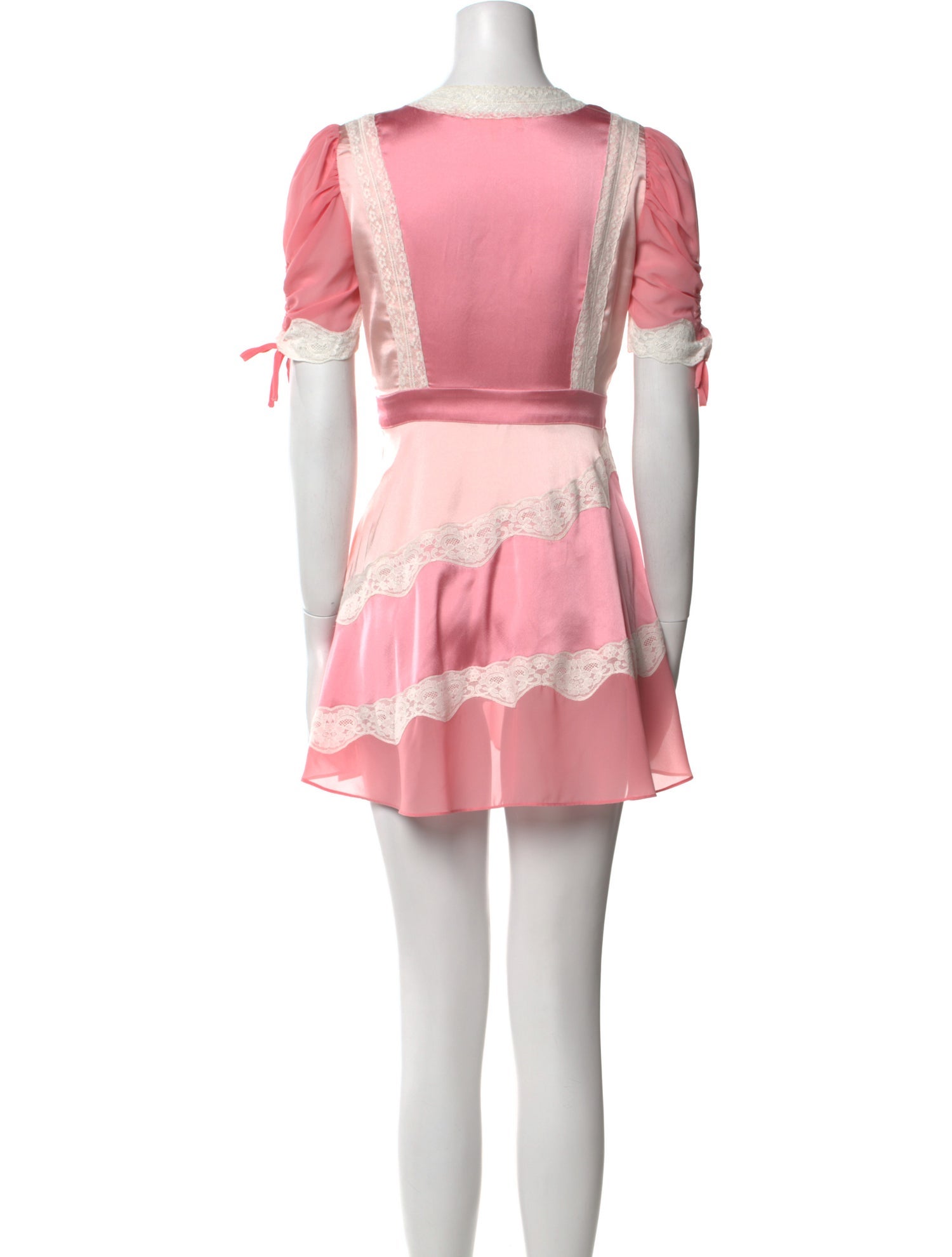 LoveShackFancy Lace Pattern Mini Dress