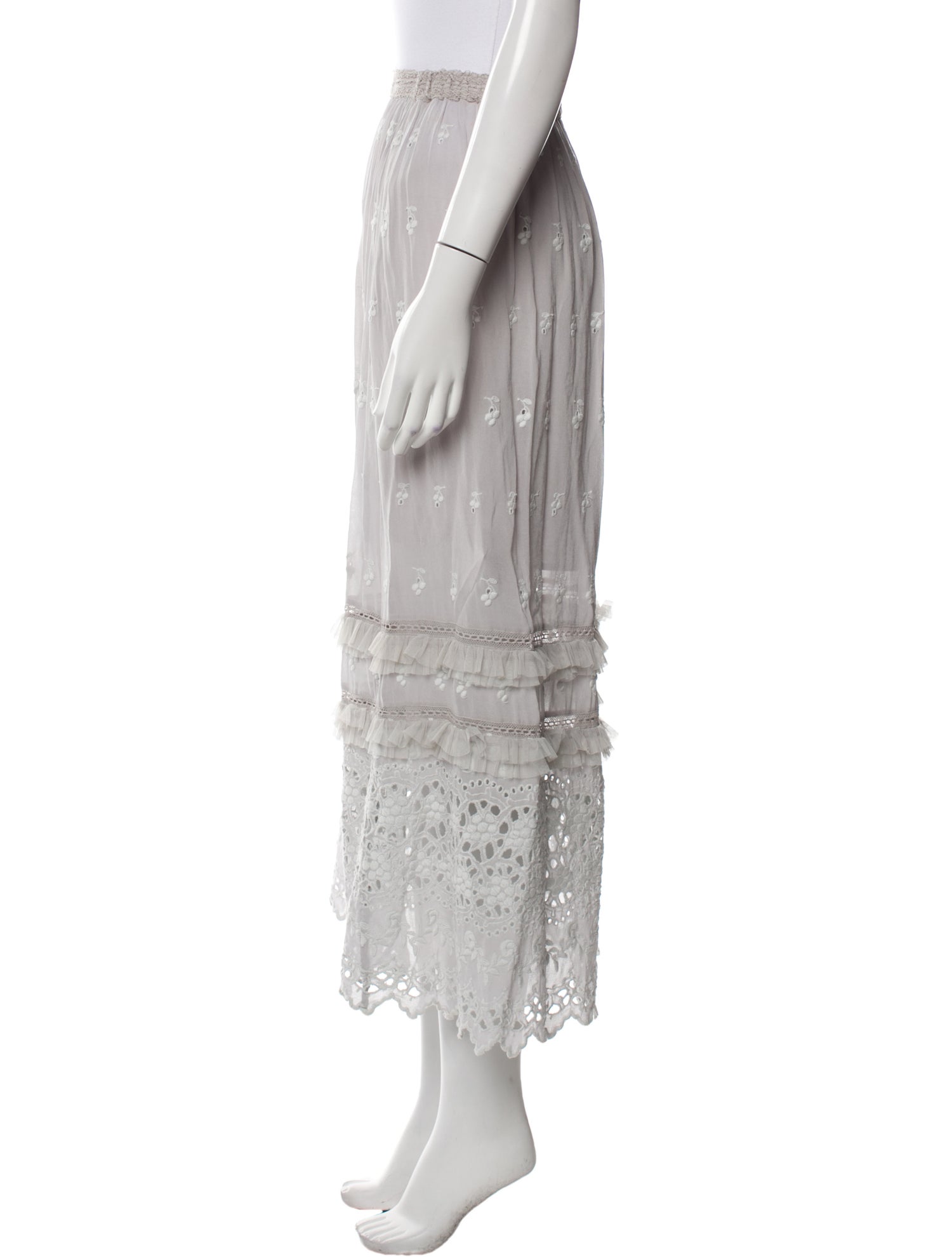 LoveShackFancy Midi Length Skirt