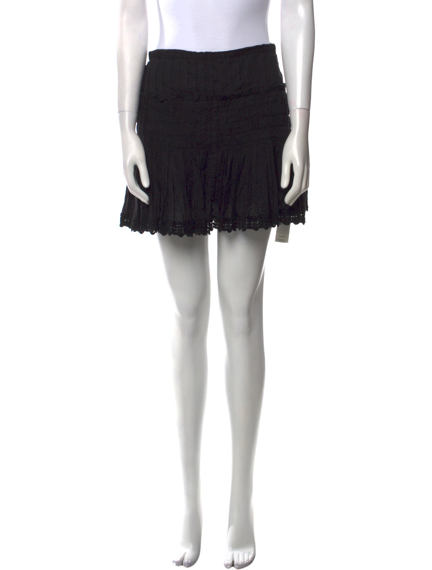 LoveShackFancy Ruffle Embellishment Mini Skirt