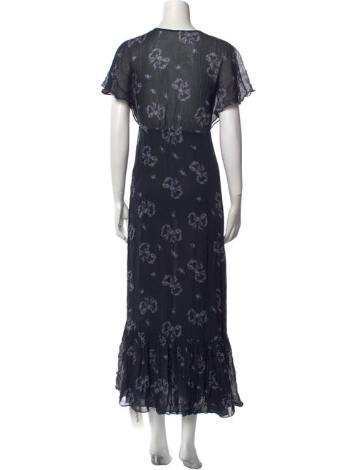 LoveShackFancy Floral Print Long Dress