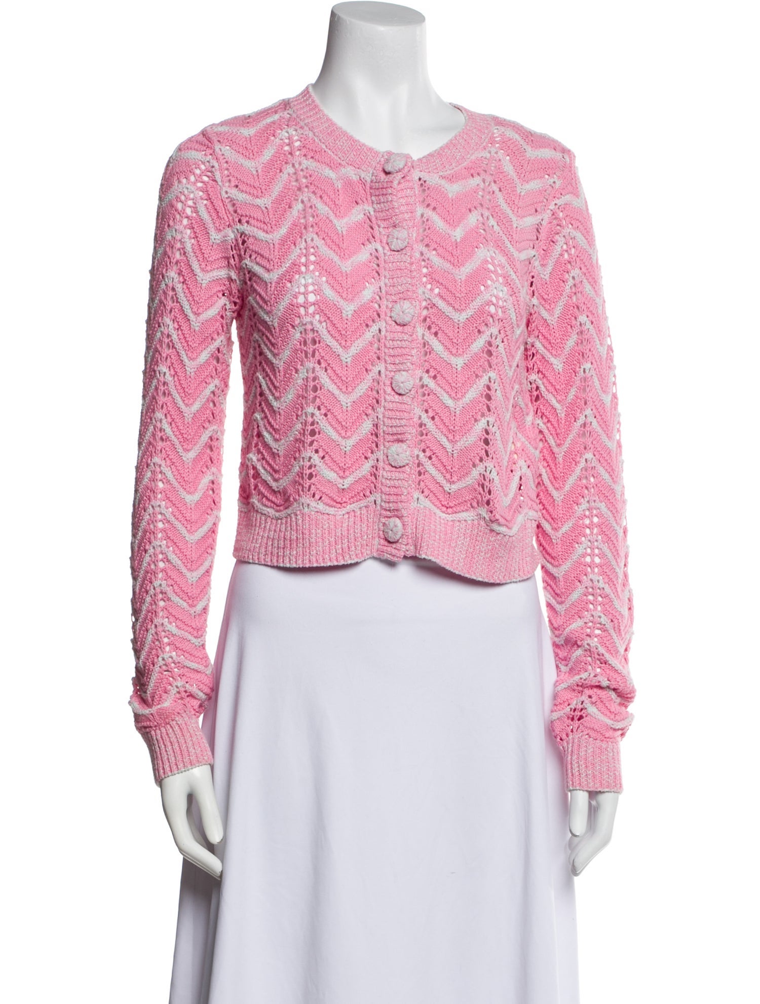 LoveShackFancy Striped Scoop Neck Sweater