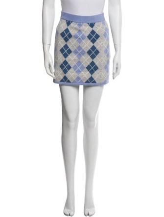 LoveShackFancy Wool Mini Skirt