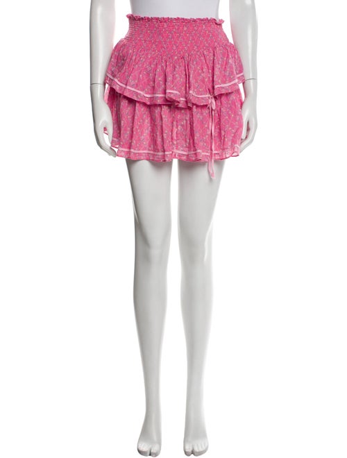 LoveShackFancy Printed Mini Skirt