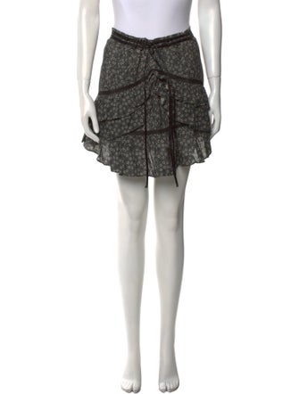 LoveShackFancy Printed Mini Skirt