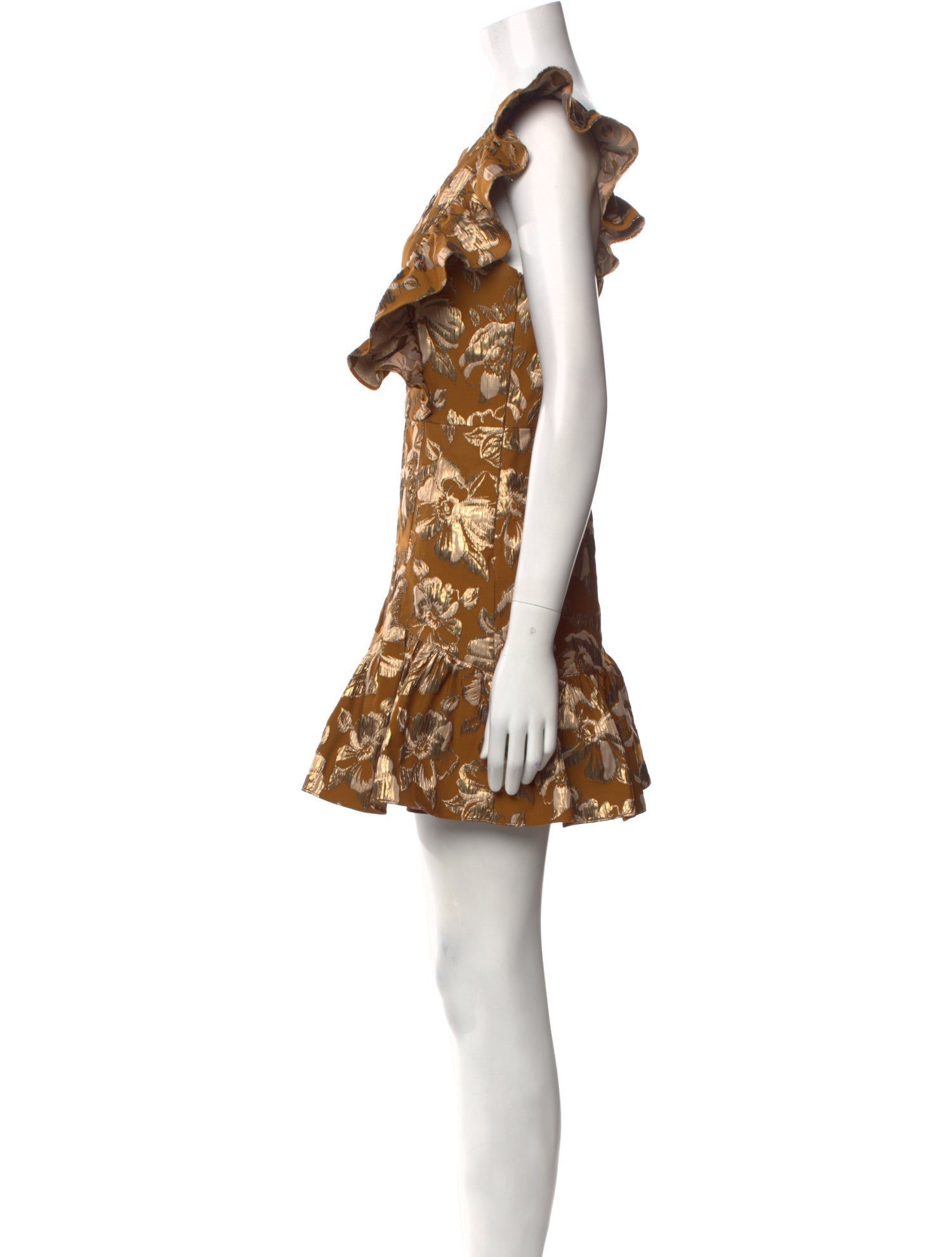 LoveShackFancy Floral Print Mini Dress