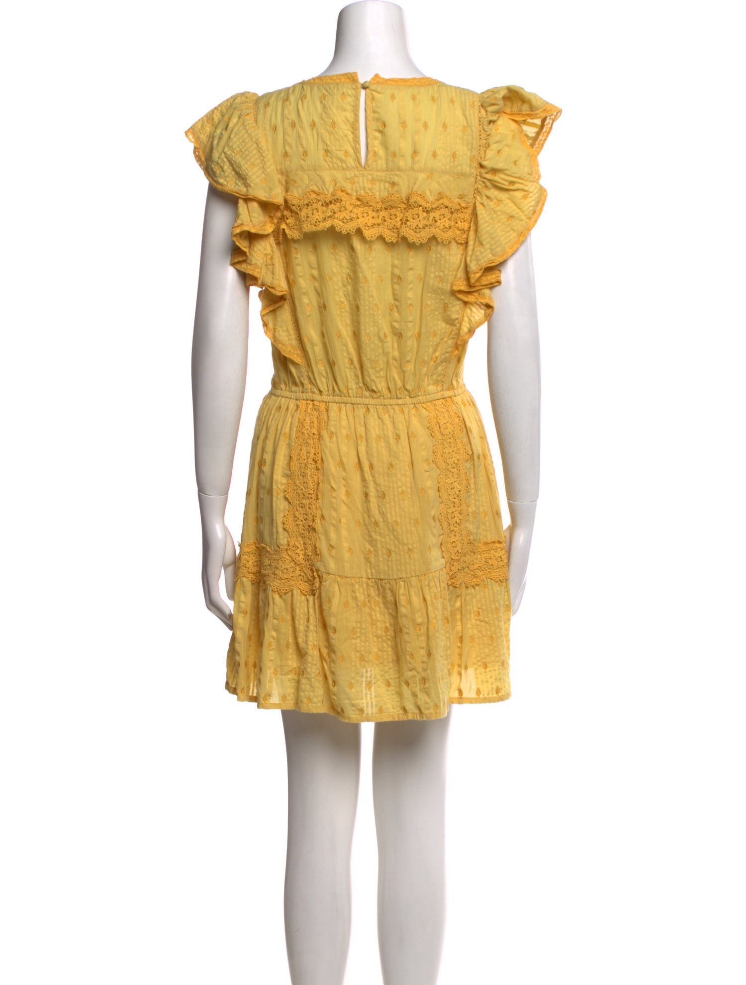 LoveShackFancy Scoop Neck Mini Dress