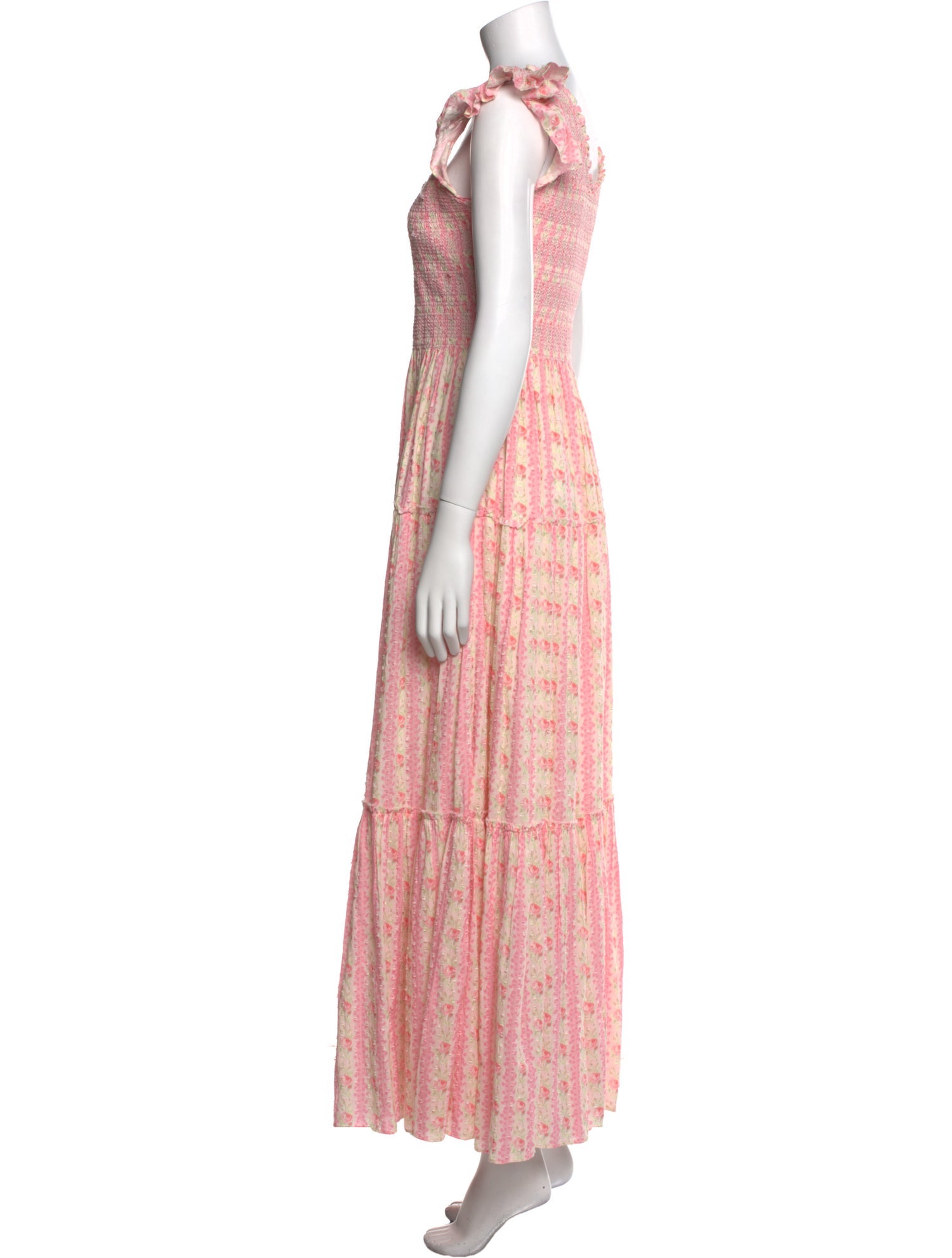 LoveShackFancy Printed Long Dress
